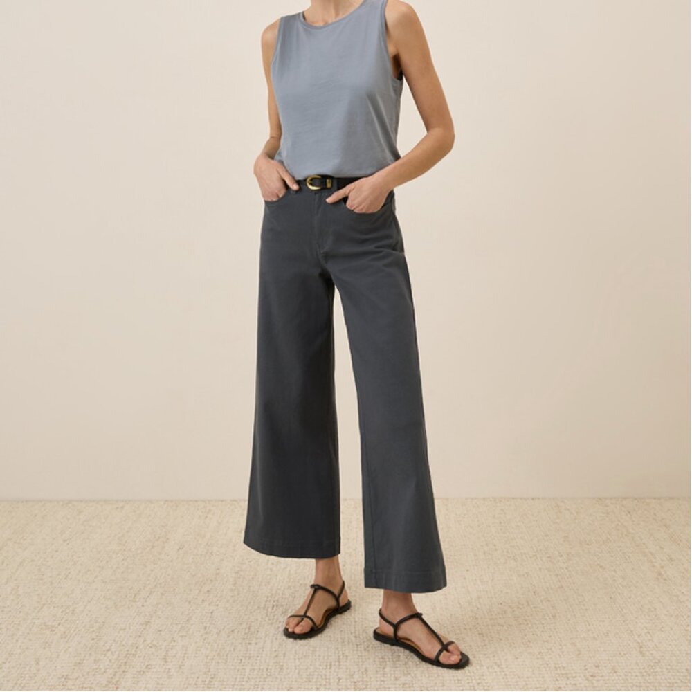 NWT Pact Stretch Twill Wide Leg Pant XS -- SOLD OUT ONLINE